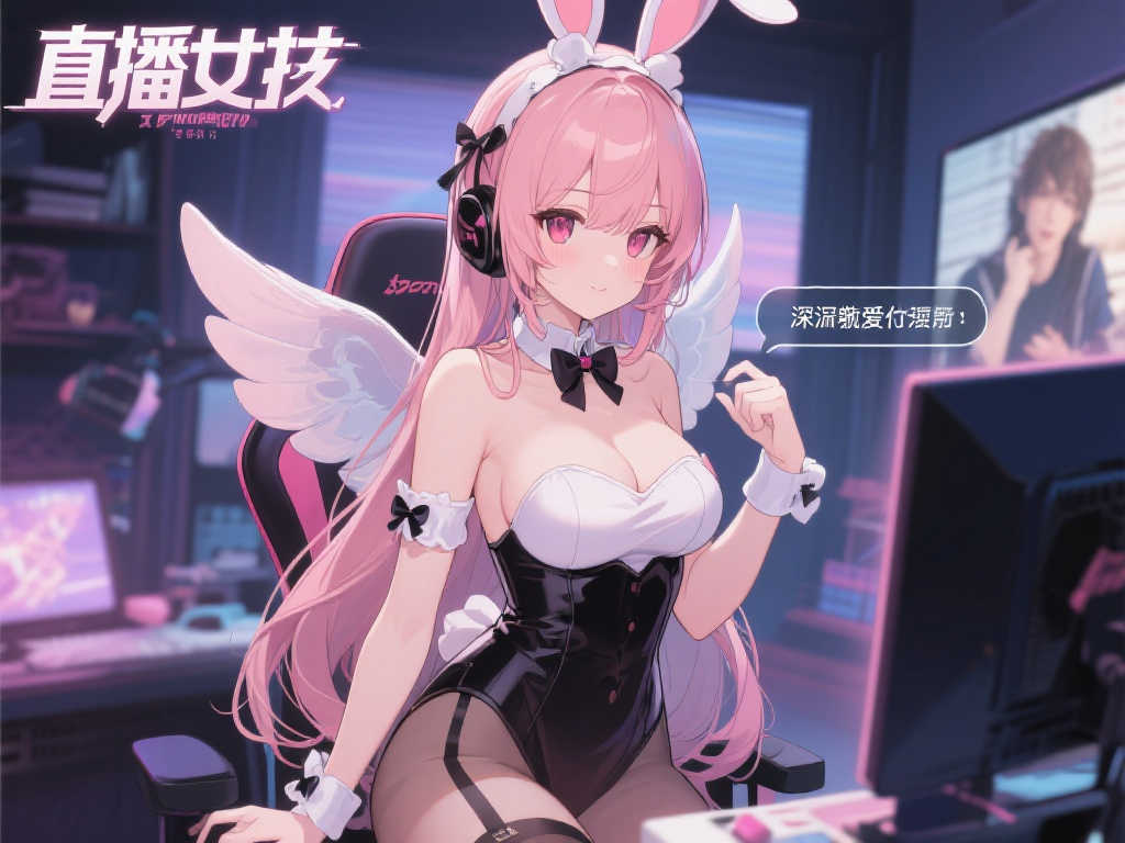 主播女孩极度依赖:天使酱兔女郎版绝美呈现 主播女孩极度依赖:天使酱兔女郎版绝美呈现