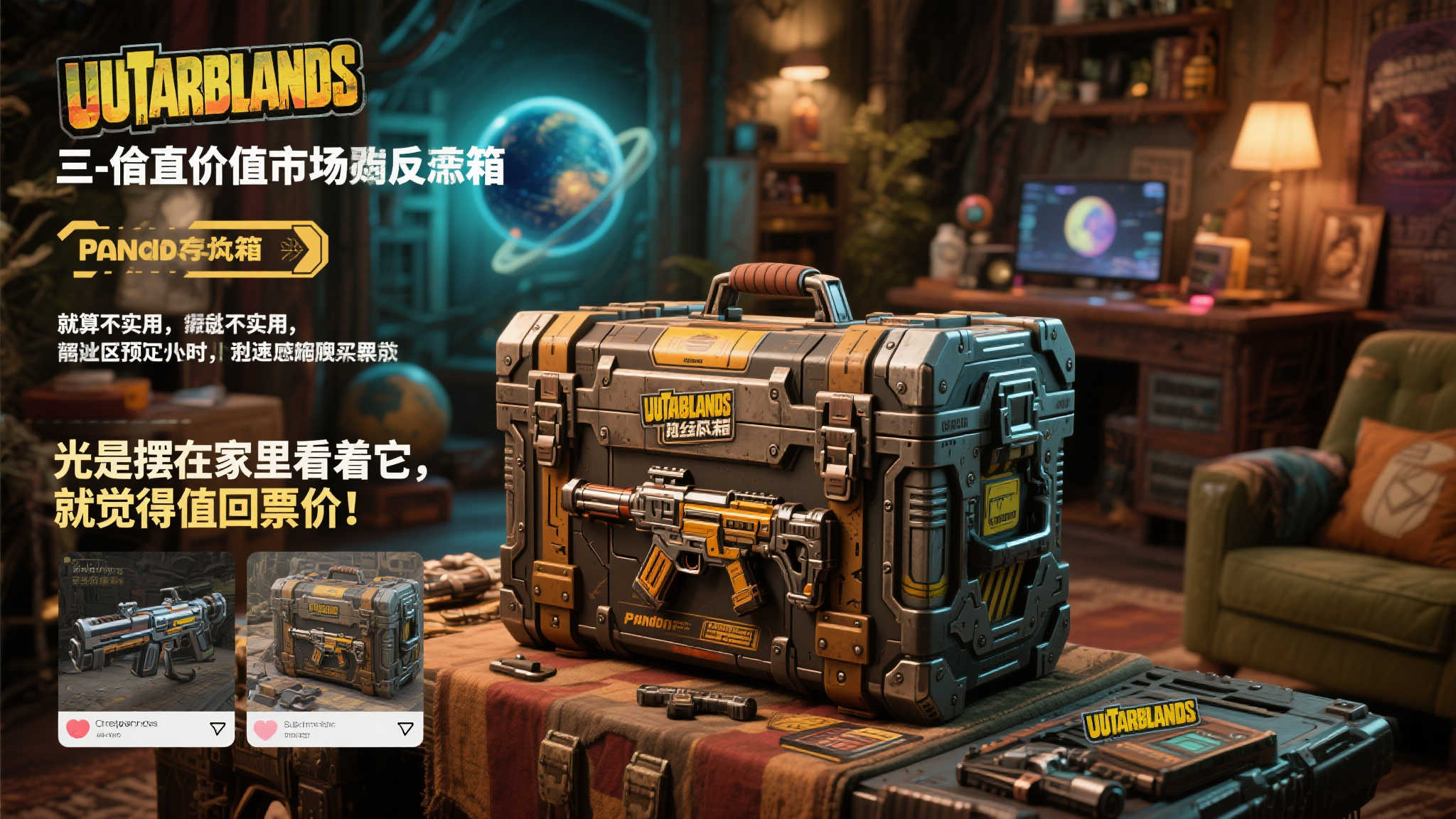 《无主之地》官方揭秘超逼真实体武器箱:小吵闹十年珍藏的深情之作! 《无主之地》官方揭秘超逼真实体武器箱:小吵闹十年珍藏的深情之作!